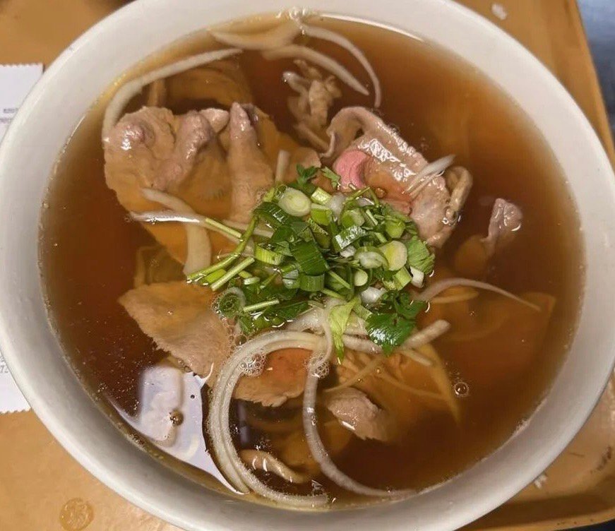 9. Pho with Rare Steak & Well-Done Flank