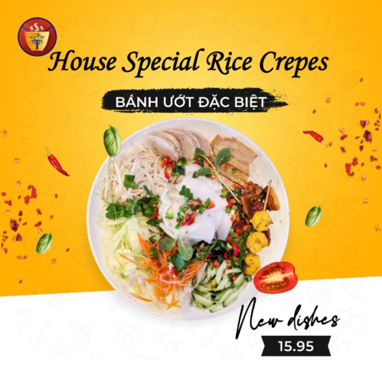 House Special Rice Crepes (Banh Uot Dac Biet)