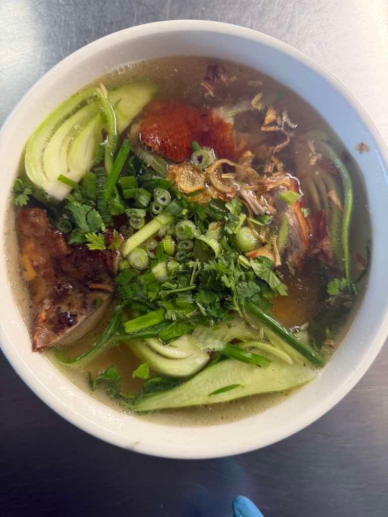 24 Roast Duck Rice Noodle or Egg Noodle Soup