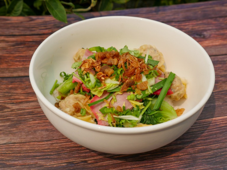 28 Wonton Rice Noodle or Egg Noodle Soup