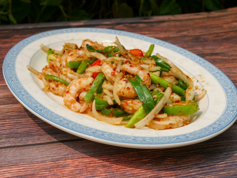 X26. Lemongrass Shrimp, Chicken or Beef over Rice