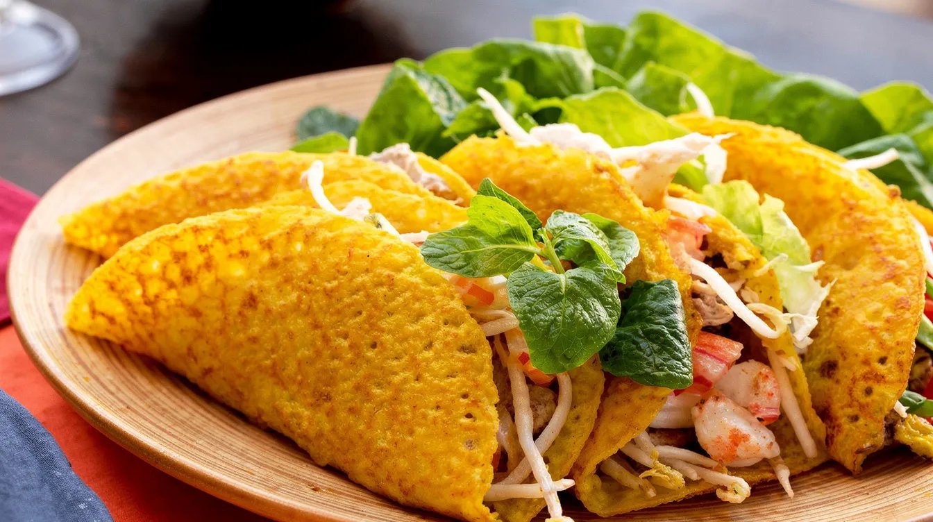 bánh xèo thèm chảy nước miên