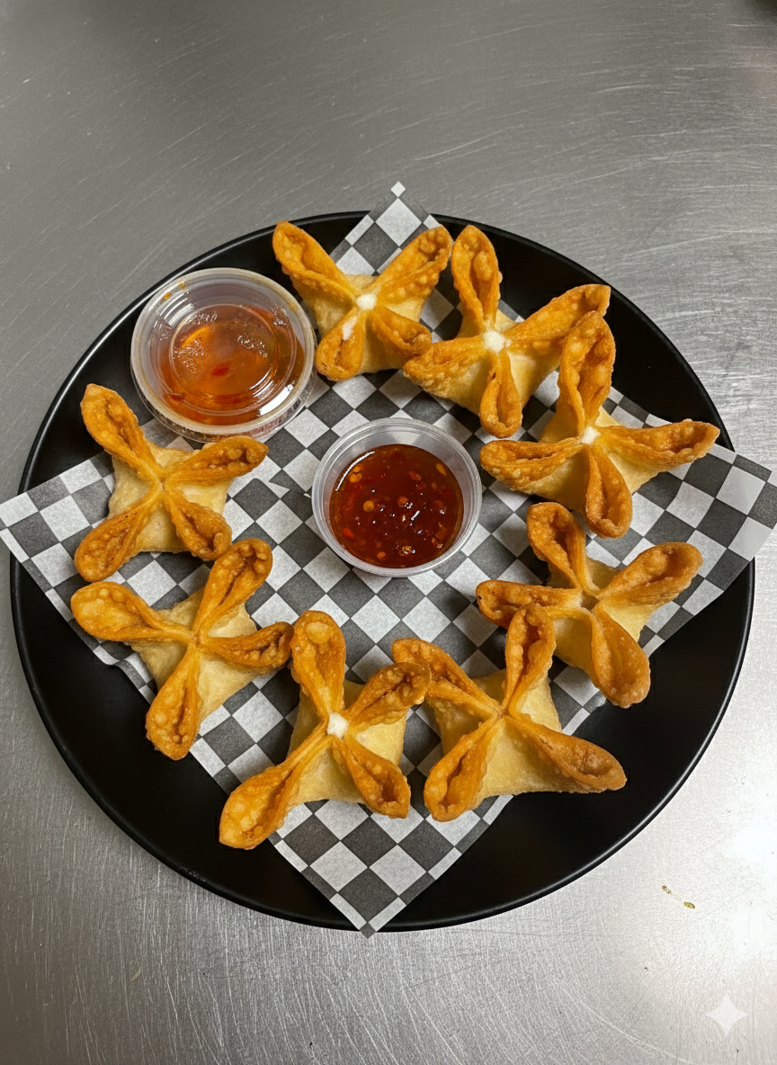 A4. Crab Rangoons - 8 Pieces