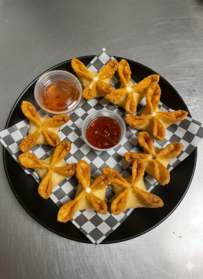 A4. Crab Rangoons - 8 Pieces