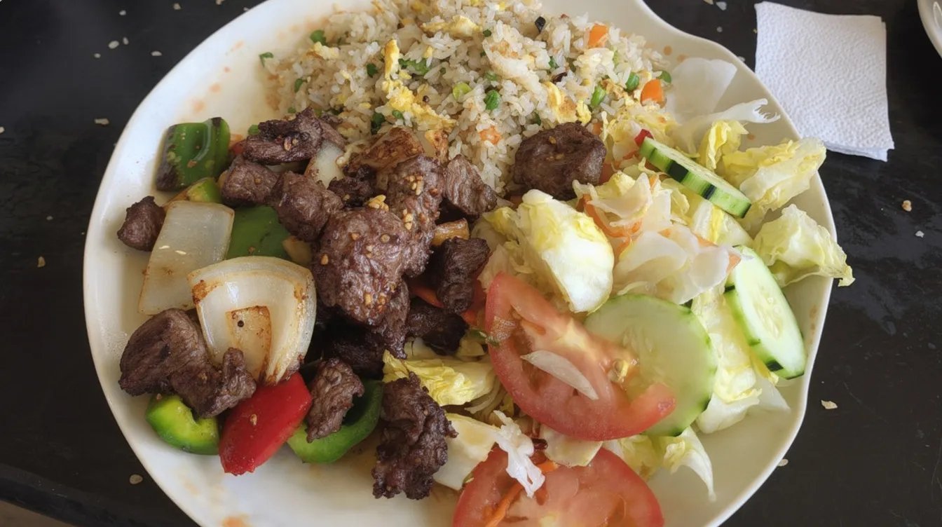 L19* Shaken Beef Cubs W/ Rice