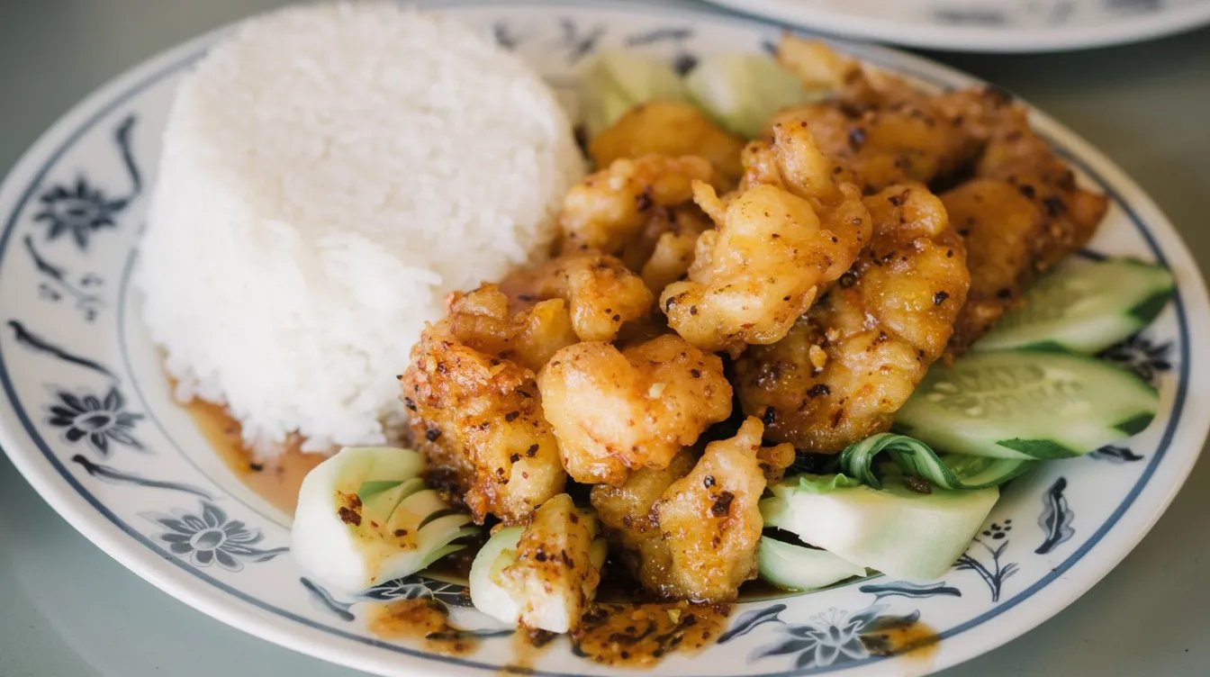 L9* Garlic Shrimp W/ Rice