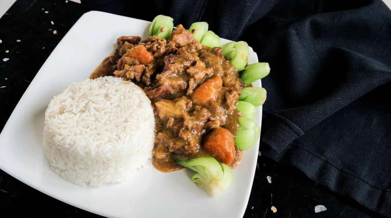 B5* Stir Fry Beef Stew with Rice