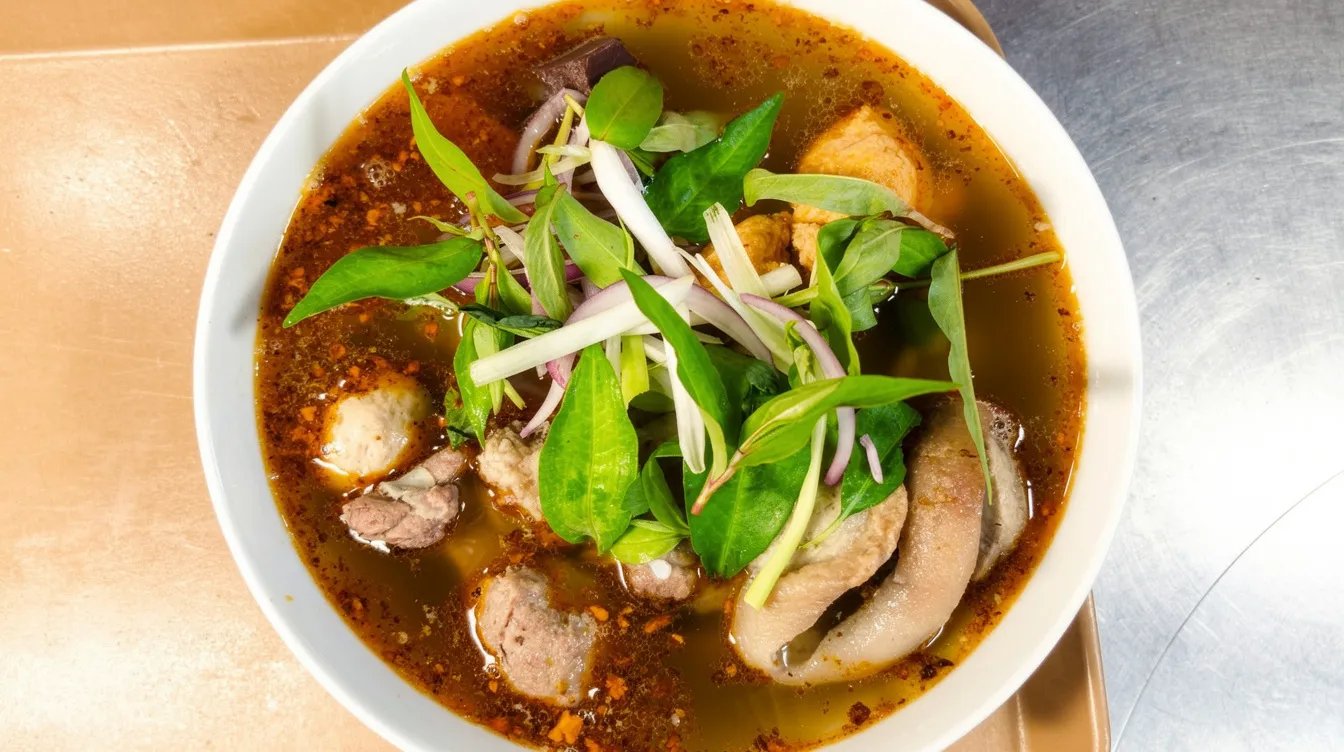 N2* BBH Soup with Shrimp Cakes
