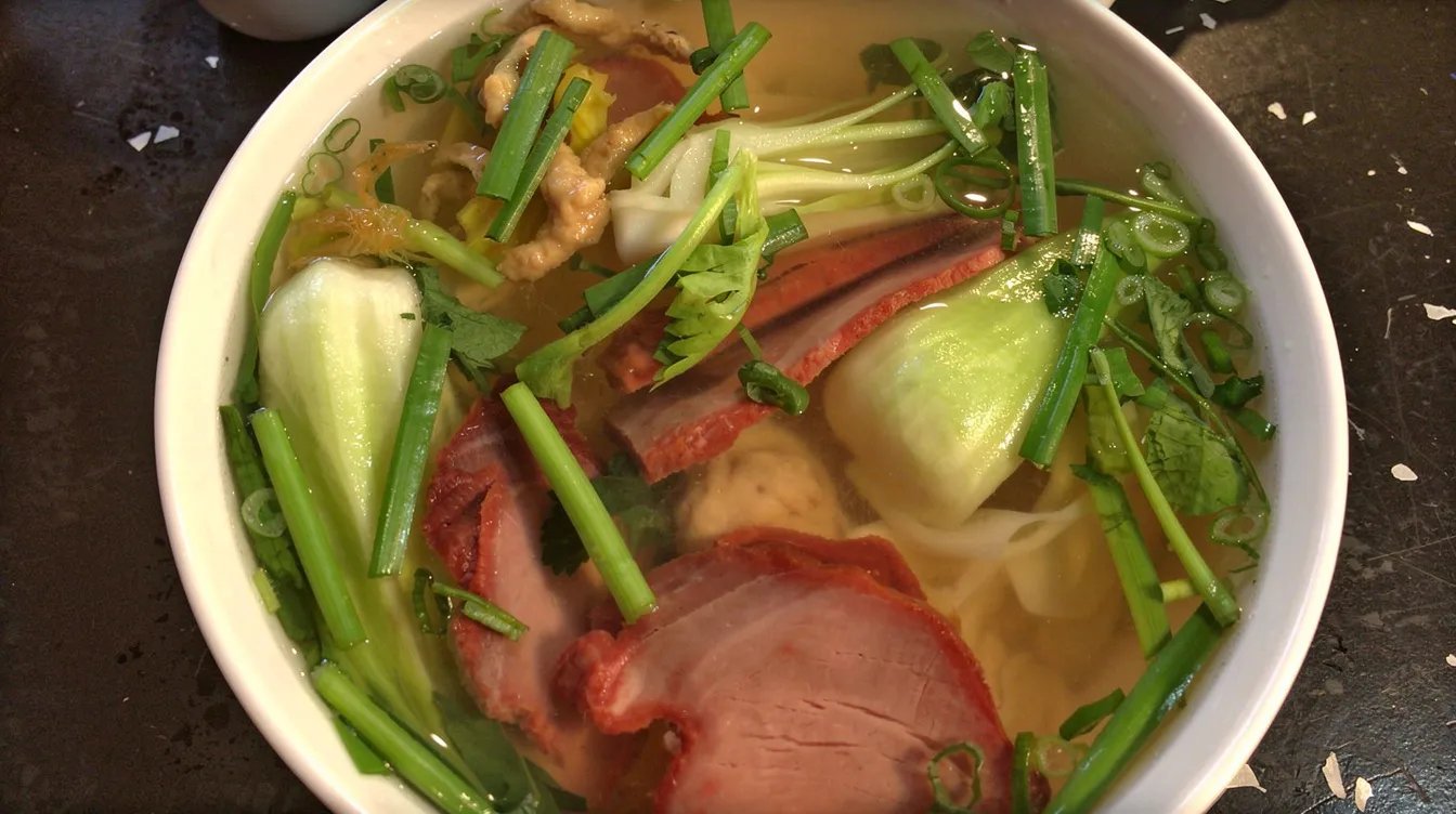 M8 Chinese BBQ Pork Noodles Soup