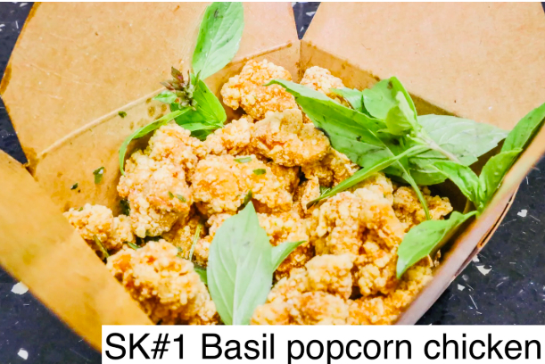 Basil Popcorn Chicken